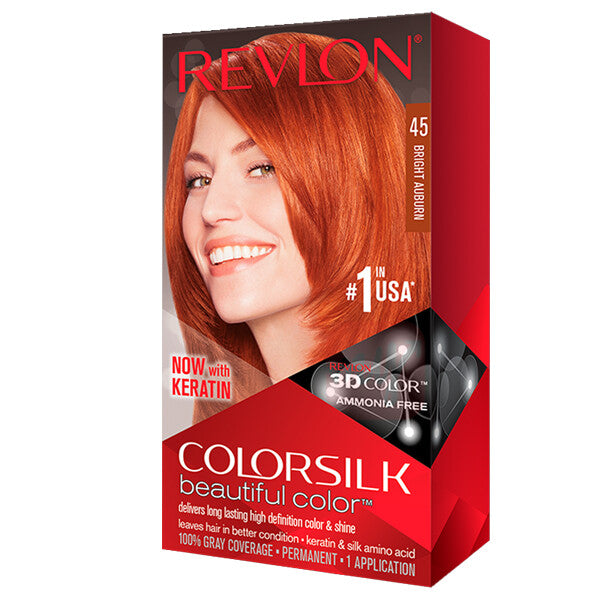 Revlon ColorSilk Hair Color #45 Bright Auburn