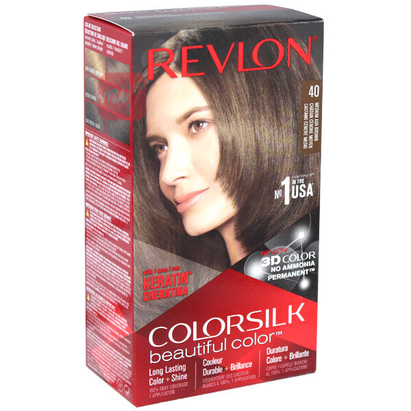 Revlon ColorSilk Hair Color #40 Medium Ash Brown