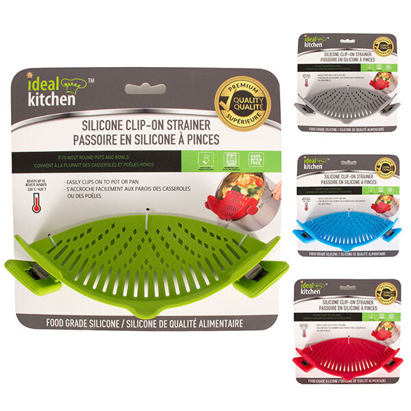 Ideal Kitchen Silicone Clip & Strainer