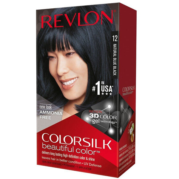 Revlon ColorSilk Hair Color #12 Natural Blue Black