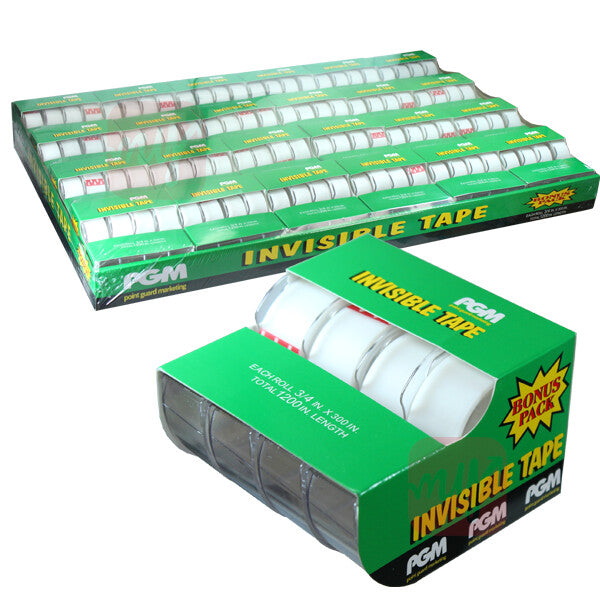 Invisible Tape 3/4x300in 4PK