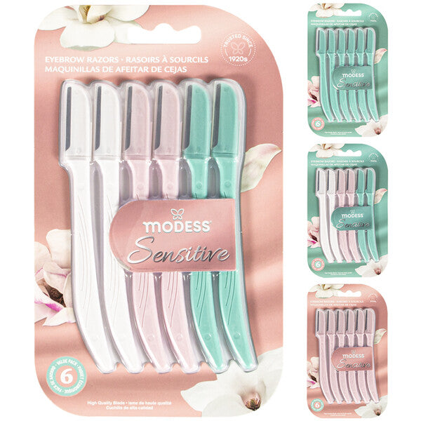 Modess Eyebrow Razor 6Pack