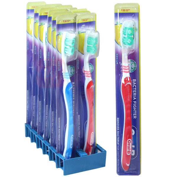 Oral-B Toothbrush Bacteria Fighter Medium