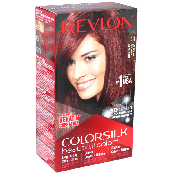 Revlon ColorSilk Hair Color #49 Auburn Brown