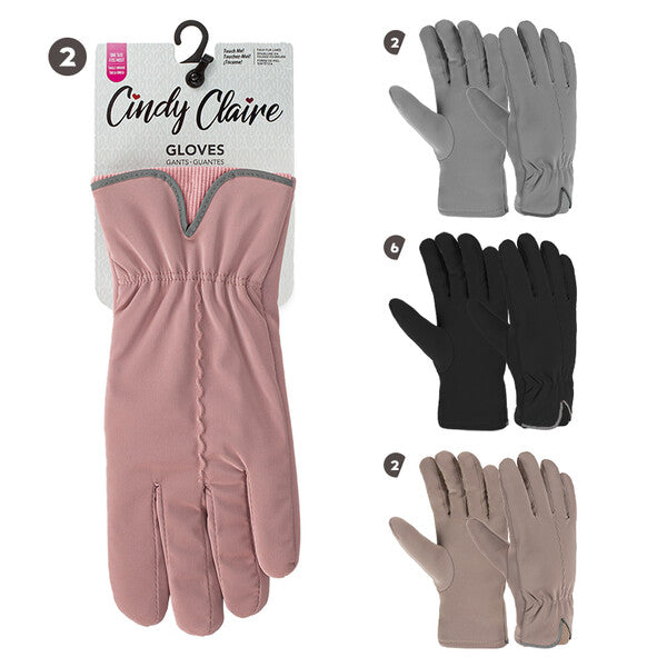 Cindy Claire Ladies Gloves w/Fur Lining