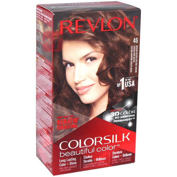 Revlon ColorSilk Hair Color #46 Medium Golden Chestnut Brown