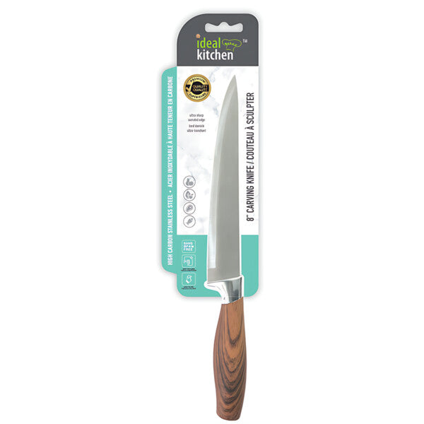 Ideal Kitchen w/ Wood Handle Carving Knife