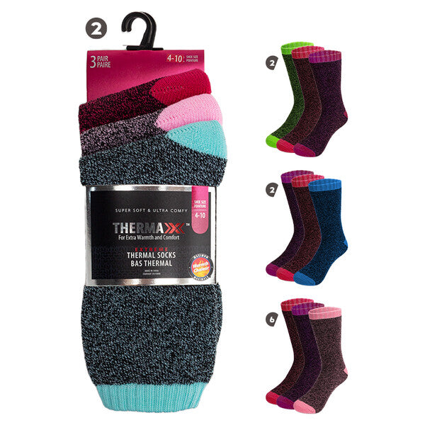 Thermaxxx Winter Thermal Socks 3PK Ladies