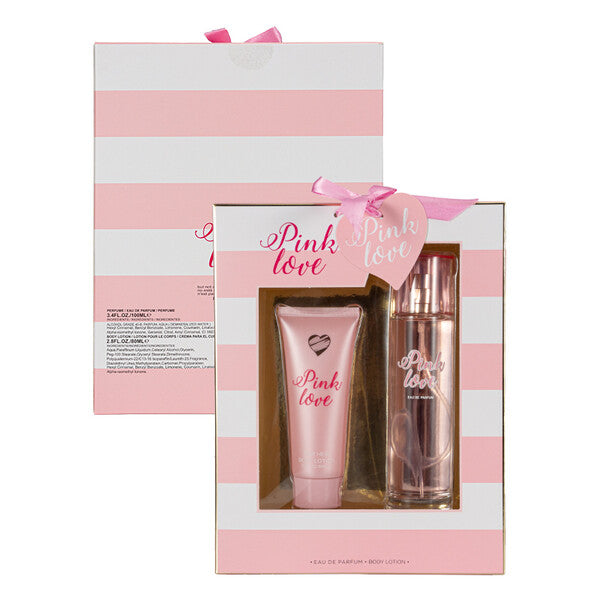 Women's 2pcs Set PINK LOVE 3.4fl.oz EDP 2.8fl.oz Body Lotion