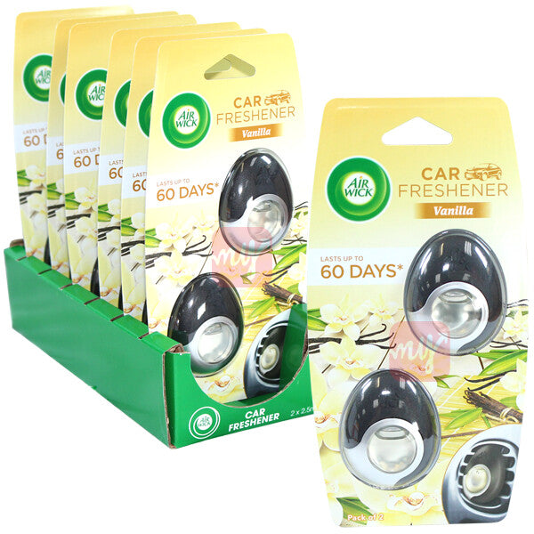 Air Wick Car Vent Clip Air Freshener 2 Pack Vanilla