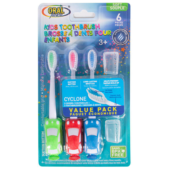 Oral Fusion kids toothbrush 6pk