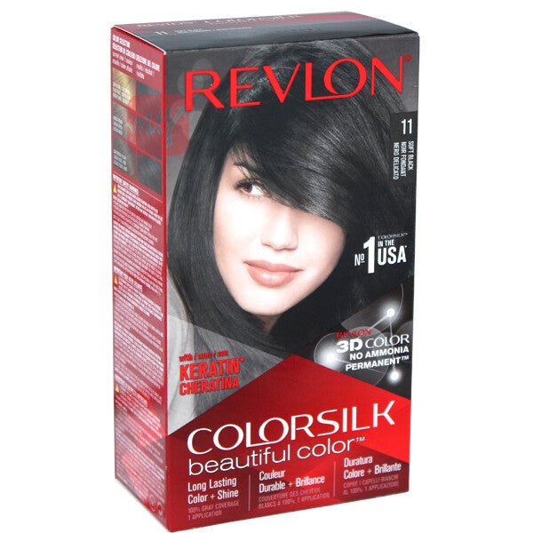 Revlon ColorSilk Hair Color #11 Soft Black
