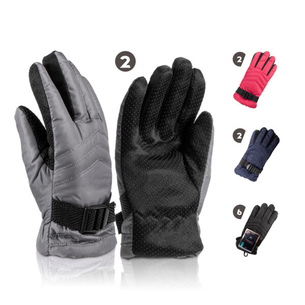 Thermaxxx Kid's Ski Gloves w/ Grip Fur Lined