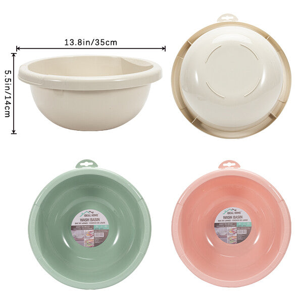 Ideal Home Wash Basin 5L 13.8''x13.8''x5.5''