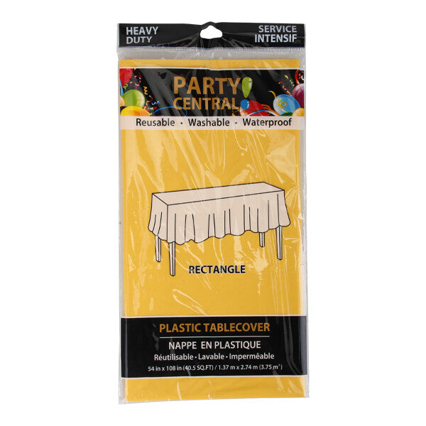 Table Cover Rectangular 54*108In Yellow