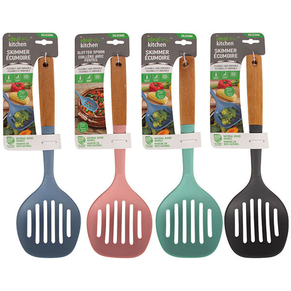 Ideal Kitchen Silicone w/ Wood Handle Skimmer
