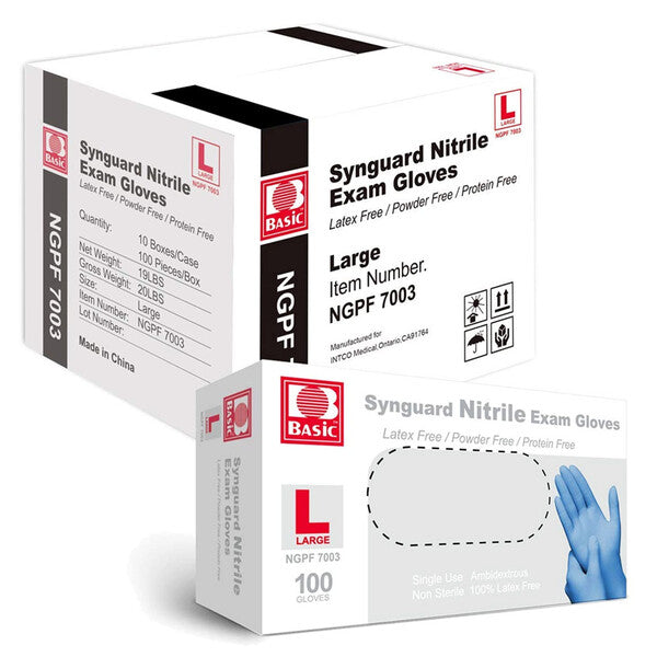Synguard Nitrile Glove 100PK Large