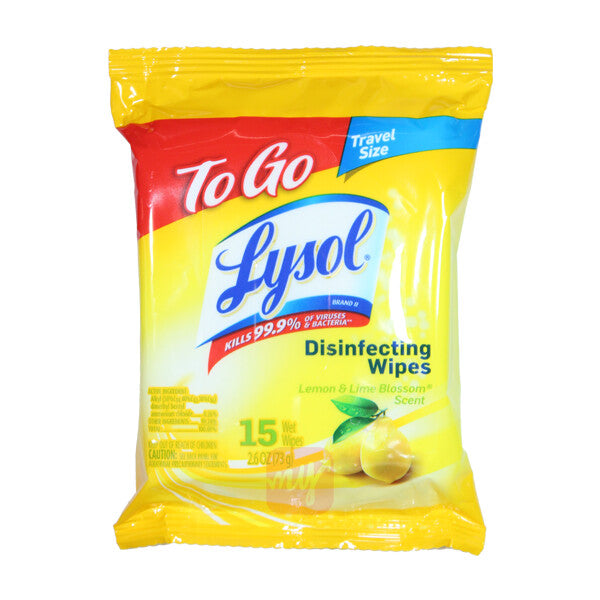 Lysol Wipes 15CT Lemon + Lime