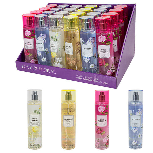 Women's Body Mist Display LOVE OF FLORALS 236ml/8.oz