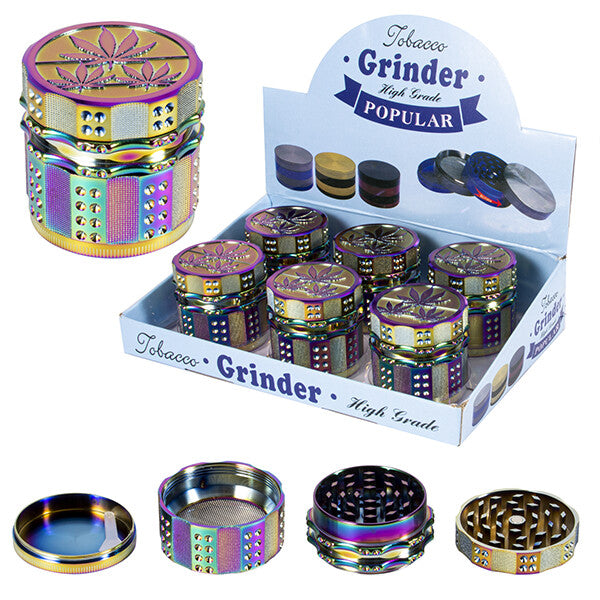Grinder 4 Parts 52*51.5mm UV Leaf