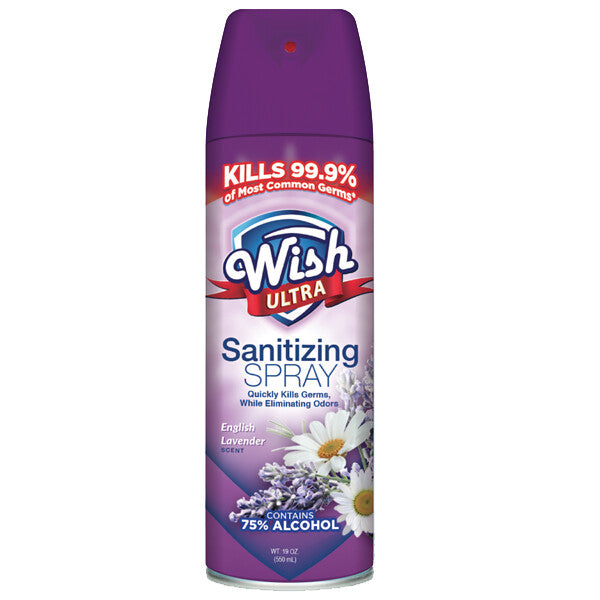 Wish Sanitizing Spray Aerosol 19oz Lavender