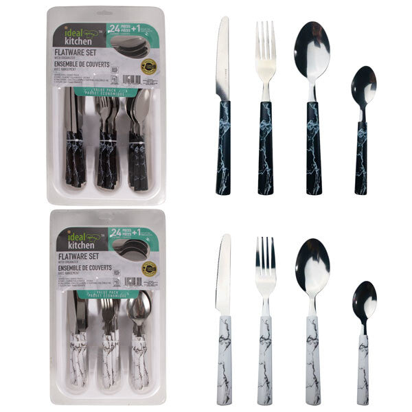 Ideal Kitchen 24PK FLATWARE SET WITH ORGANIZER