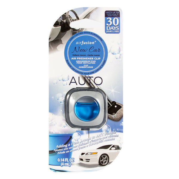 Air Fusion Air Freshener Clip 1 Pack 4ml New Car