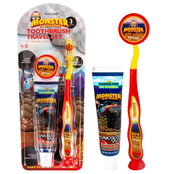 Oral Fusion Kids Travel Set 3PK Monster Truck