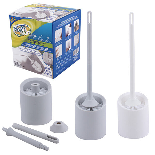Fresh Start Toilet Brush w/ Wall Mount Box