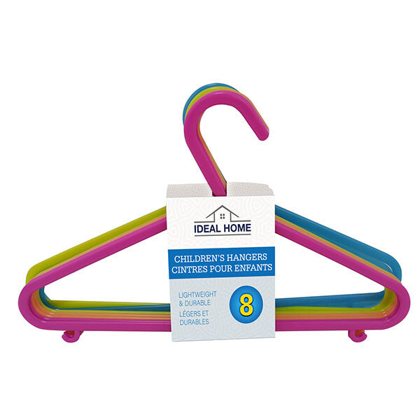 Ideal Home Plastic Hangers Kids 8PK Basic HD