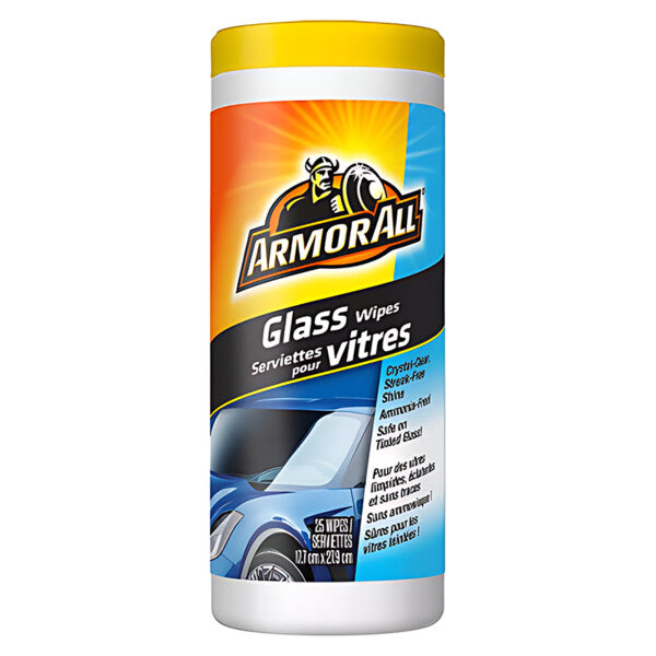 ARMOR ALL GLASS WIPES 6/25ct