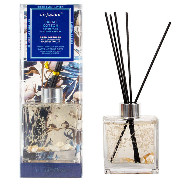 Air Fusion Scented Reed Diffuser 120ml Fresh Cotton