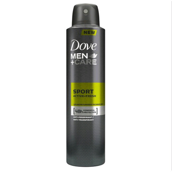 Dove Body Spray 150ml Men's + Sport Active Fresh