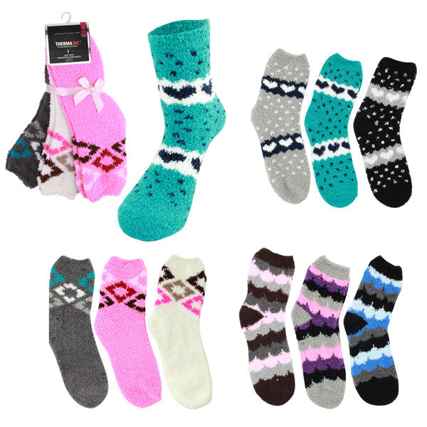 Thermaxxx Fuzzy Socks HD 3PK