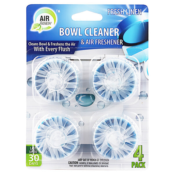 Air Fusion Bowl Cleaner & Freshener 4PK Linen