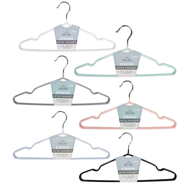Ideal Home Metal Hanger 3PK