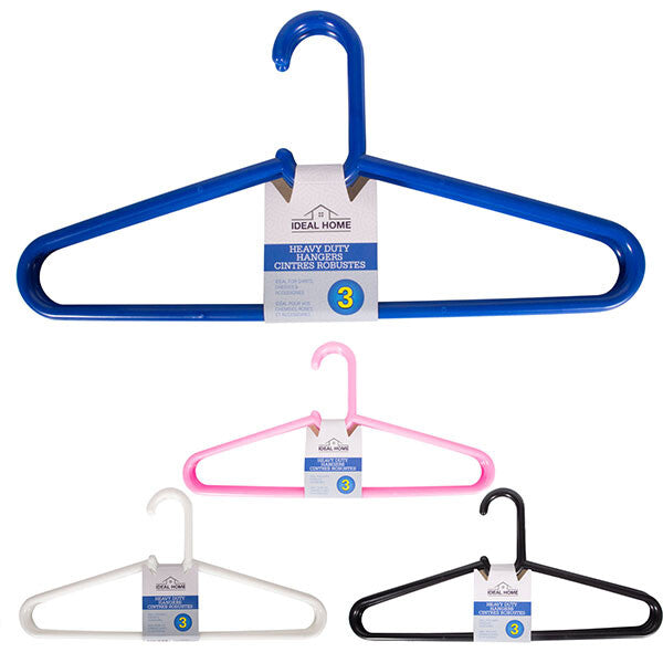 Ideal Home Plastic Hangers 3PK Basic HD