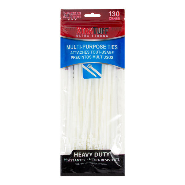 XtraTuff Multi-Purpose Tie 8in 130CT