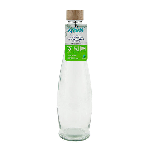 Splash Glass Water Bottle 33.47 oz