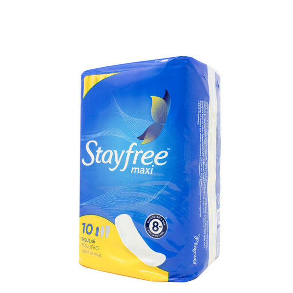 Stayfree Maxi Pads Reg 10ct