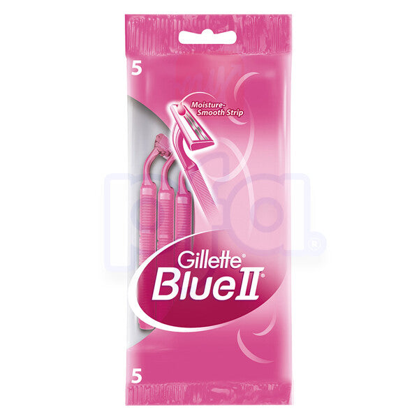 Gillette Blue 2 Ladies Disposable Razor 5 Pack