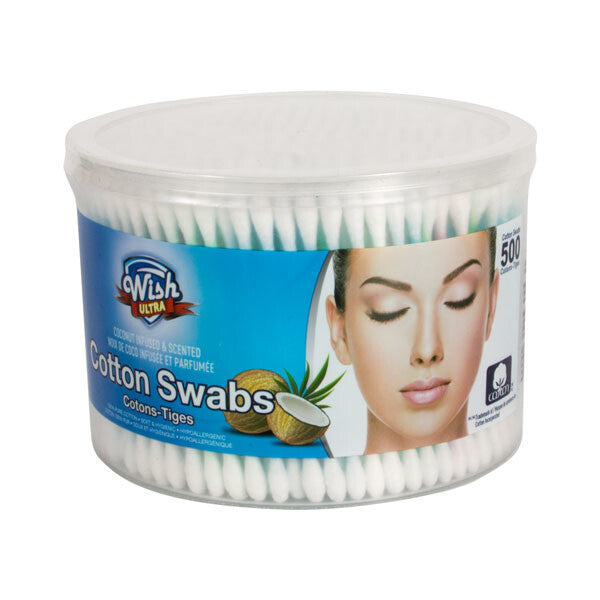 Wish Cotton Swabs Multicolourful Plastic 500CT HD