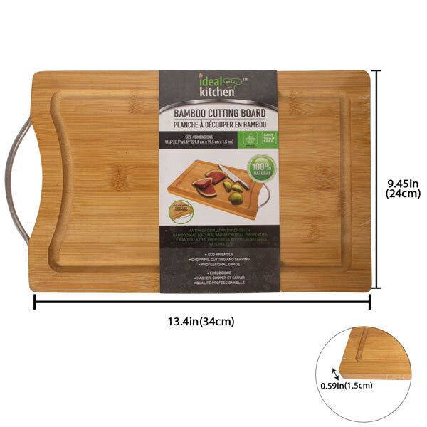 Ideal Kitchen Bamboo Cutting Board w/ handle M
