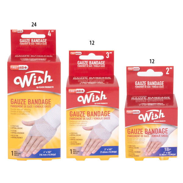 Wish Bandage Gauze Assorted Sizes