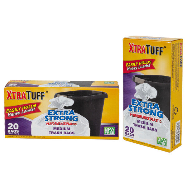 XtraTuff™ Twist Tie Trash Bag 8GAL 20CT