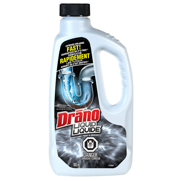 Drano Liquid 900ml (30.4oz) Drain Cleaner