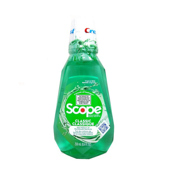 Crest Scope Classic Original Mint Mouthwash 250ml/8.4oz