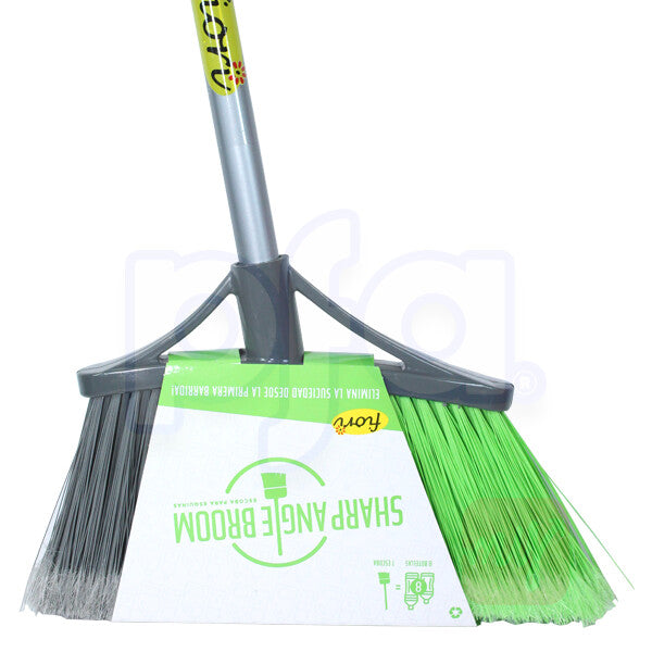 Sharp Angle Broom Metal Stick w/ Handle