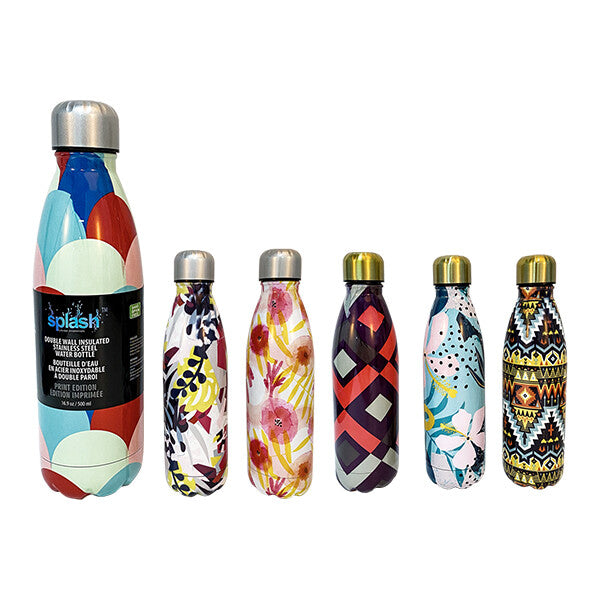 Splash Bottle Stainless Steel 16.9oz Printed
