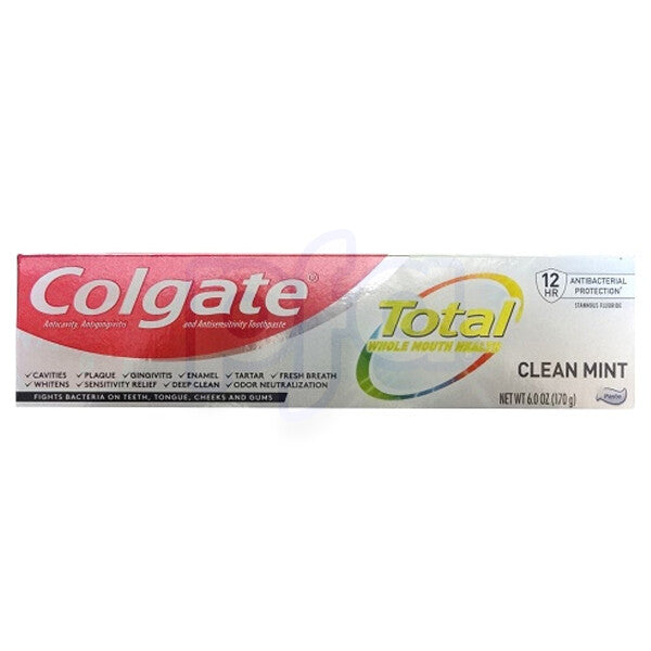 Colgate Toothpaste 170g 6oz Total Clean Mint